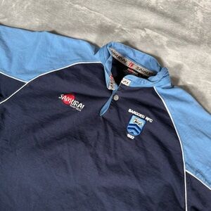 Samurai Gear Bargoed Rugby FC T Shirt Mens XL South Wales Sports Blue